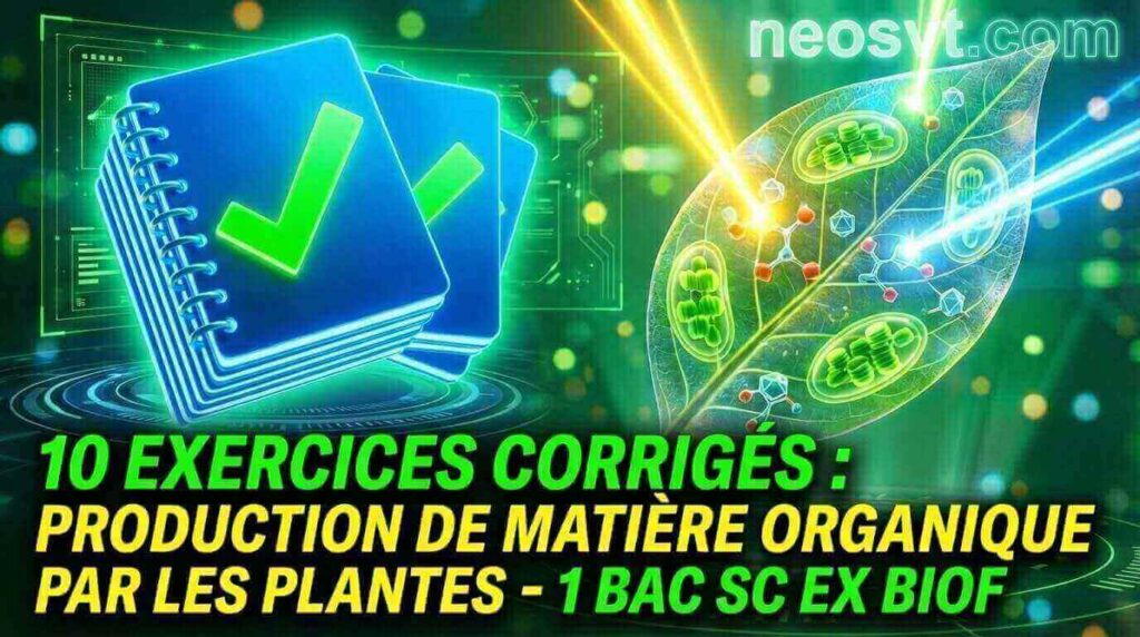 Production de la Matière Organique : Série de 10 Exercices 1BAC Sciences Expérimentales BIOF
