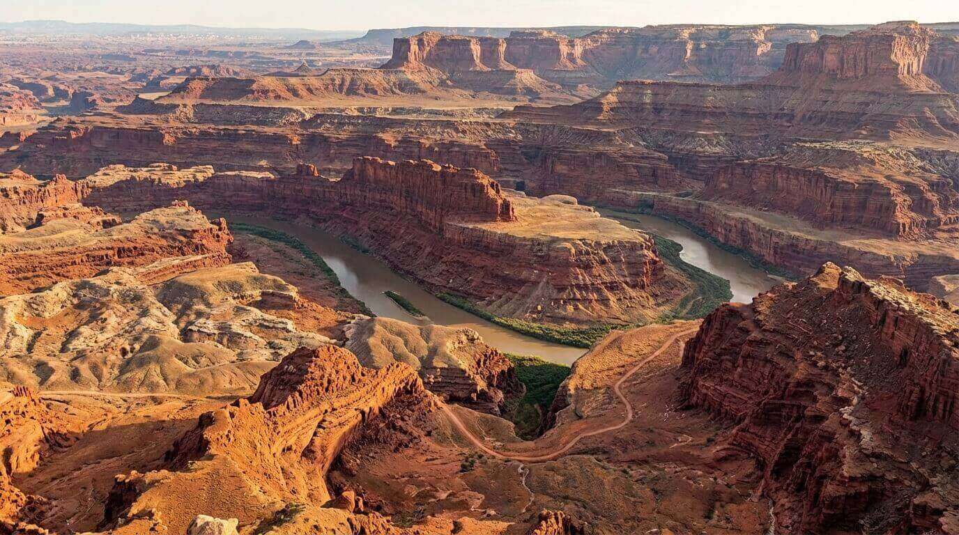 Panorama géologique montrant des strates sédimentaires et l'érosion pour les cours de SVT BIOF